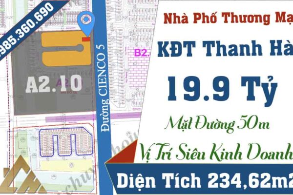 mua Shophouse Thanh Hà a2.10 giá rẻ