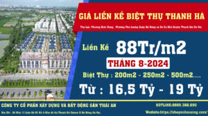 giá liền kề biệt thự thanh hà