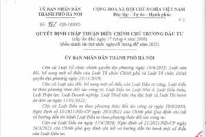 chấp thuận chủ